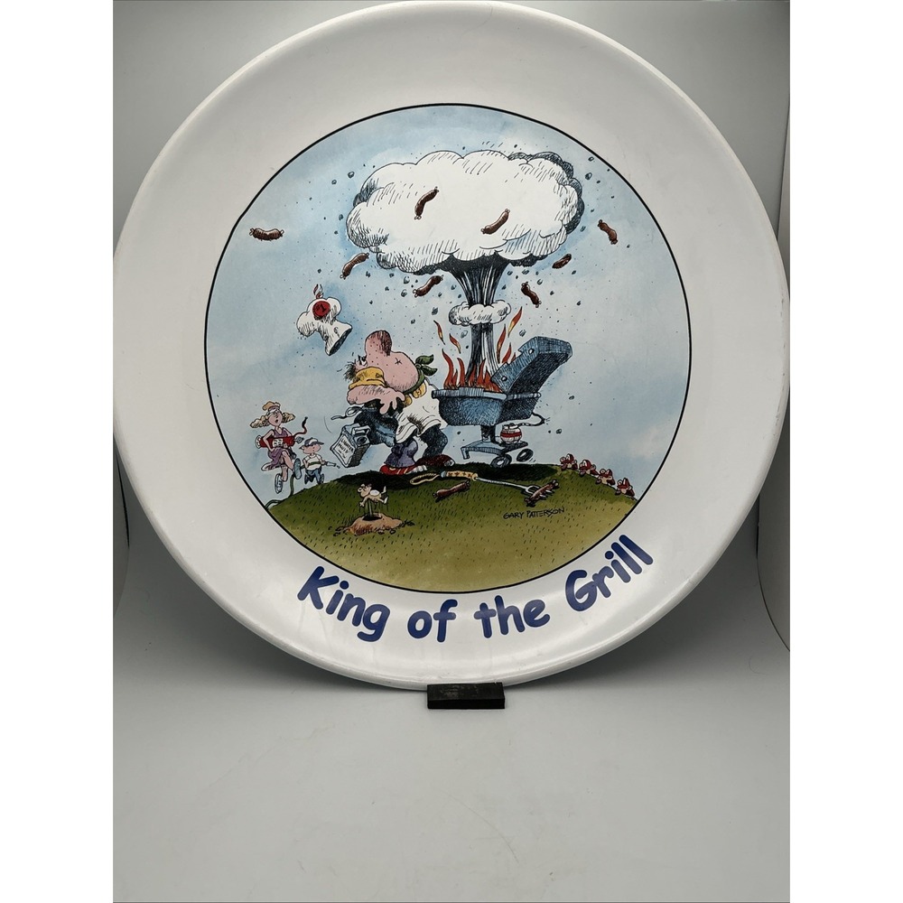 King of the Grill - 13" BBQ Plate by Gary Patterson